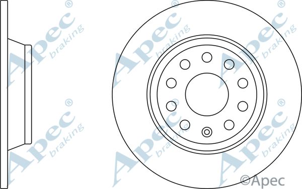 APEC BRAKING stabdžių diskas DSK2820